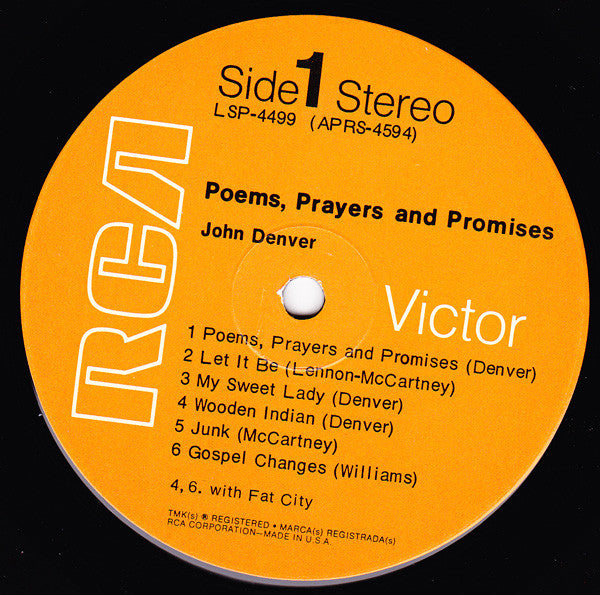 John Denver : Poems, Prayers & Promises (LP,Album)