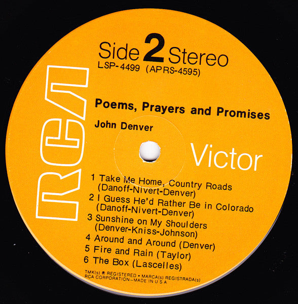 John Denver : Poems, Prayers & Promises (LP,Album)