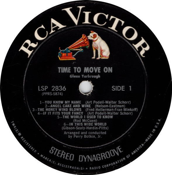 Glenn Yarbrough : Time To Move On (LP,Album,Stereo)