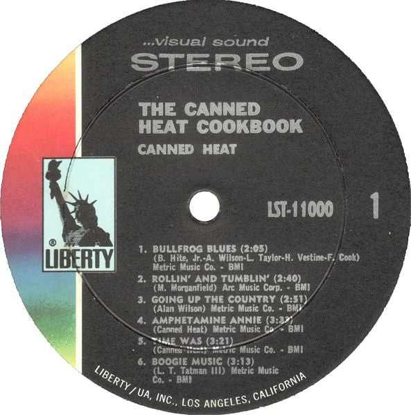 Canned Heat : The Canned Heat Cook Book (The Best Of Canned Heat) (LP,Album,Compilation,Stereo)