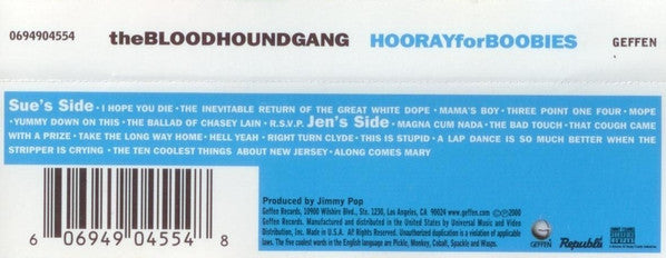 Bloodhound Gang : Hooray For Boobies (Album)