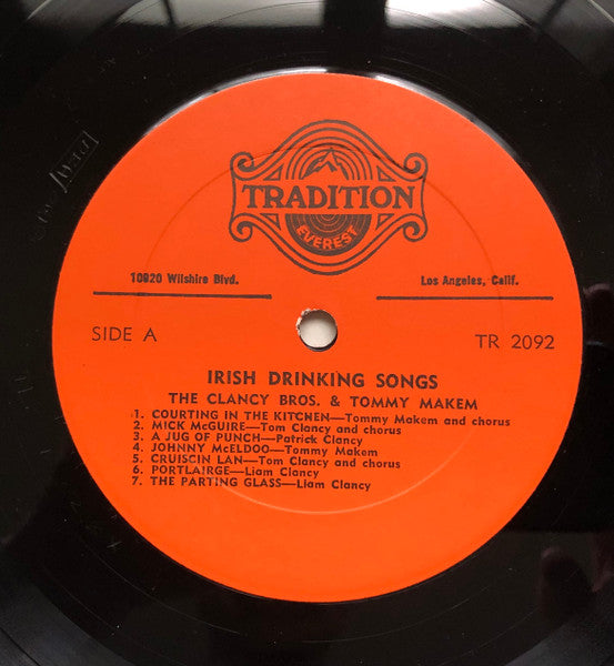 Clancy Brothers & Tommy Makem, The : Irish Drinking Songs (LP,Reissue,Stereo)