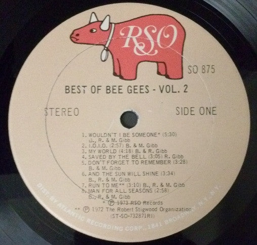 Bee Gees : Best Of Bee Gees Vol. 2 (LP,Compilation,Stereo)