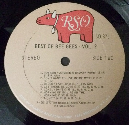 Bee Gees : Best Of Bee Gees Vol. 2 (LP,Compilation,Stereo)