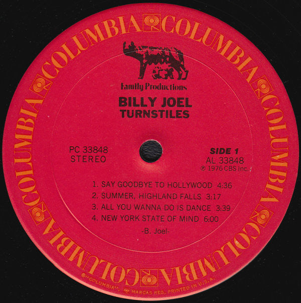 Billy Joel : Turnstiles (LP,Album,Stereo)