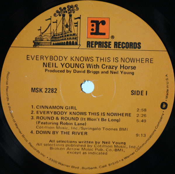 Neil Young With Crazy Horse : Everybody Knows This Is Nowhere (LP,Album,Reissue,Stereo)