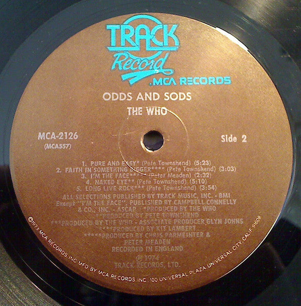 Who, The : Odds & Sods (LP,Compilation)