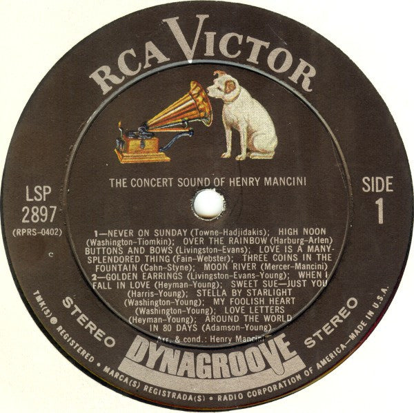 Henry Mancini : The Concert Sound Of Henry Mancini (LP,Album,Stereo)