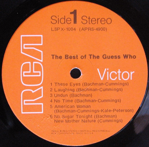 Guess Who, The : The Best Of The Guess Who (LP,Compilation,Stereo)