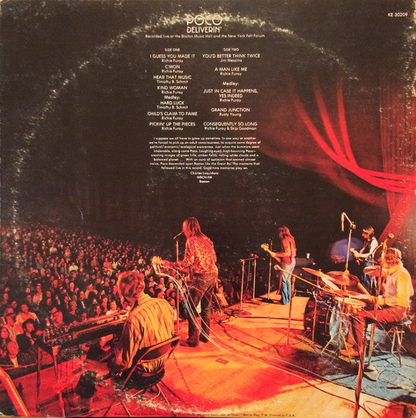Poco (3) : Deliverin' (LP,Album,Stereo)