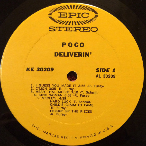 Poco (3) : Deliverin' (LP,Album,Stereo)