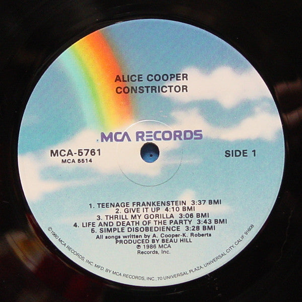 Alice Cooper (2) : Constrictor (LP,Album)