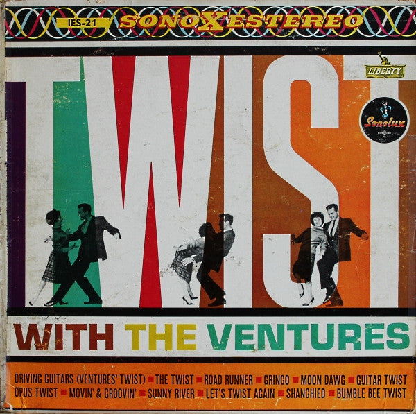 Ventures, The : Twist With The Ventures [El Twist Con The Ventures] (LP,Album)
