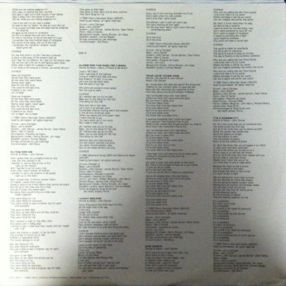 John Denver : One World (LP,Album)