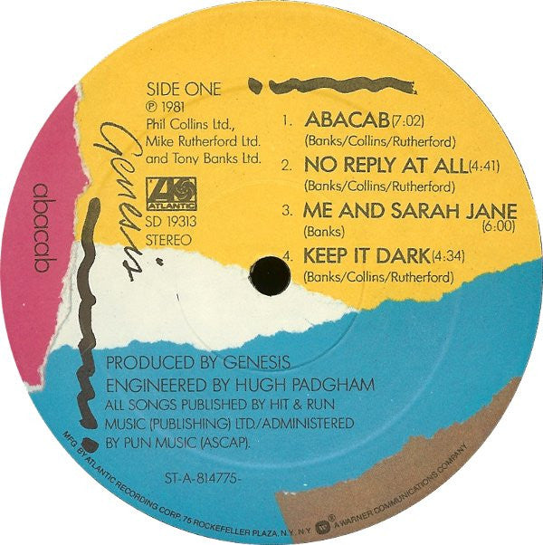 Genesis : Abacab (LP,Album,Stereo)
