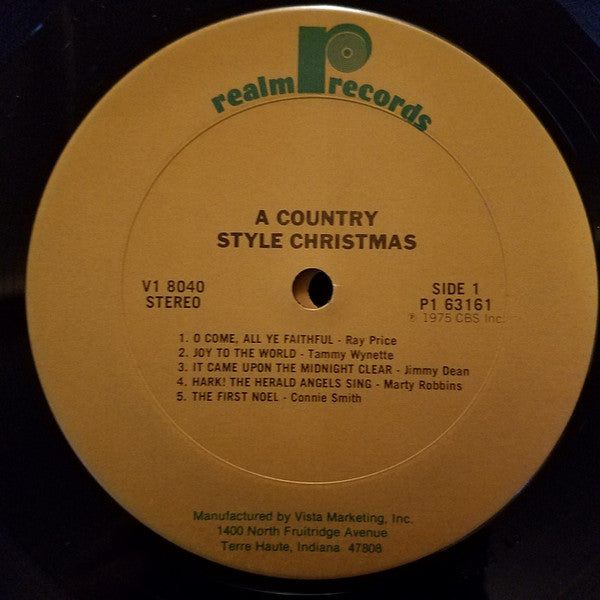 Various : A Country Style Christmas (LP,Compilation,Reissue,Stereo)