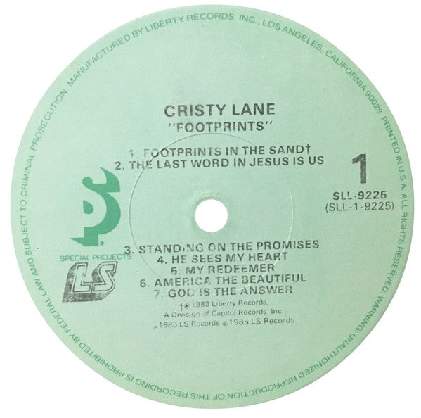 Cristy Lane : Footprints (LP)