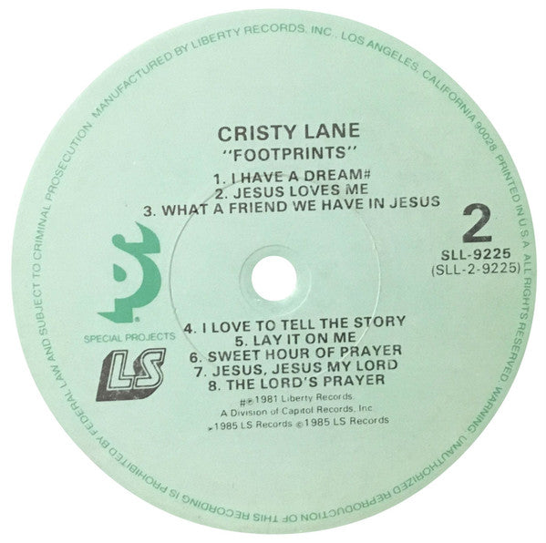 Cristy Lane : Footprints (LP)