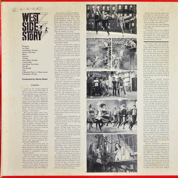 Leonard Bernstein : West Side Story (The Original Sound Track Recording) (LP,Album,Mono)