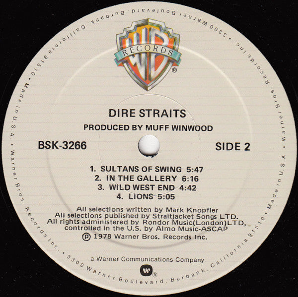 Dire Straits : Dire Straits (LP,Album,Repress)