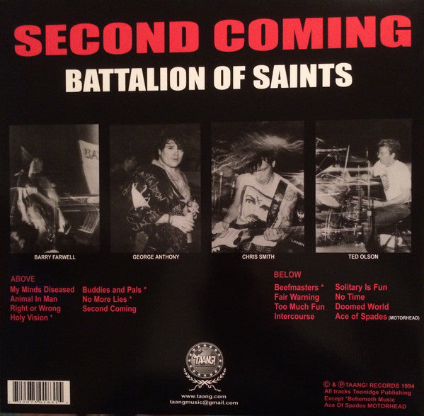 Battalion Of Saints : Second Coming (LP,Album,Repress)