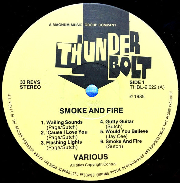 Jimmy Page, Jeff Beck, John Bonham, Noel Redding, Nicky Hopkins : Smoke And Fire (LP,Album,Reissue)