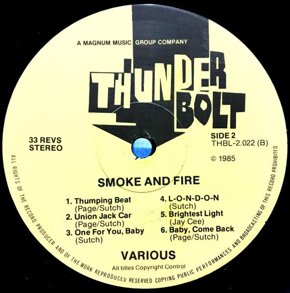 Jimmy Page, Jeff Beck, John Bonham, Noel Redding, Nicky Hopkins : Smoke And Fire (LP,Album,Reissue)