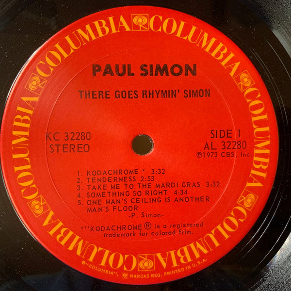 Paul Simon : There Goes Rhymin' Simon (LP,Album,Stereo)