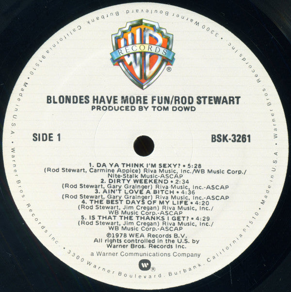 Rod Stewart : Blondes Have More Fun (LP,Album)