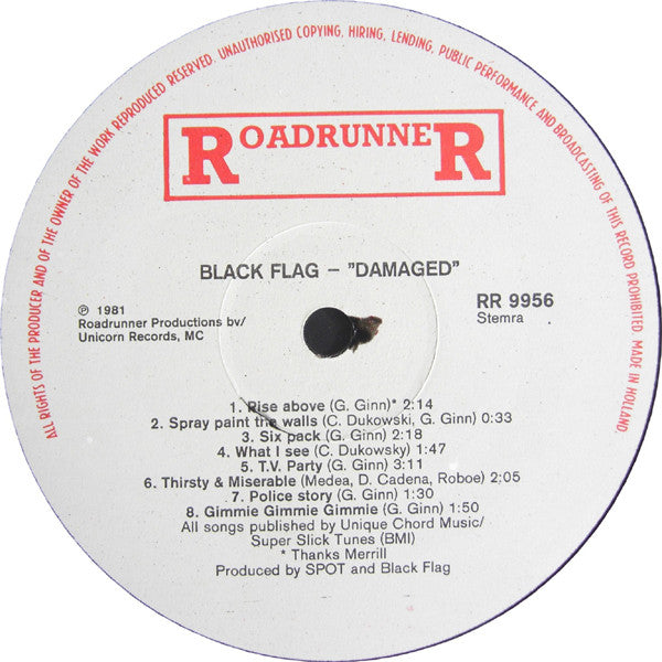 Black Flag : Damaged (LP,Album)