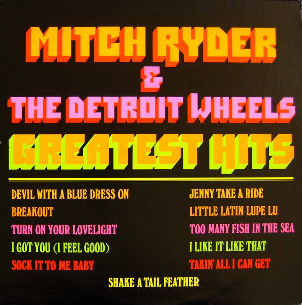 Mitch Ryder & The Detroit Wheels : Greatest Hits (LP,Compilation,Stereo)