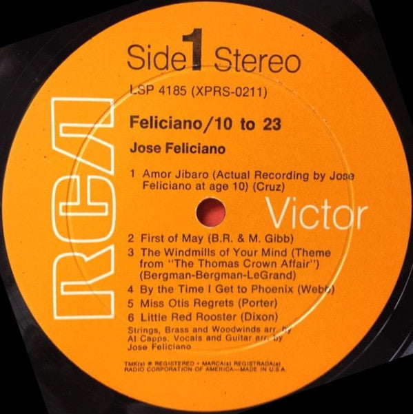 José Feliciano : 10 To 23 (LP,Album,Stereo)