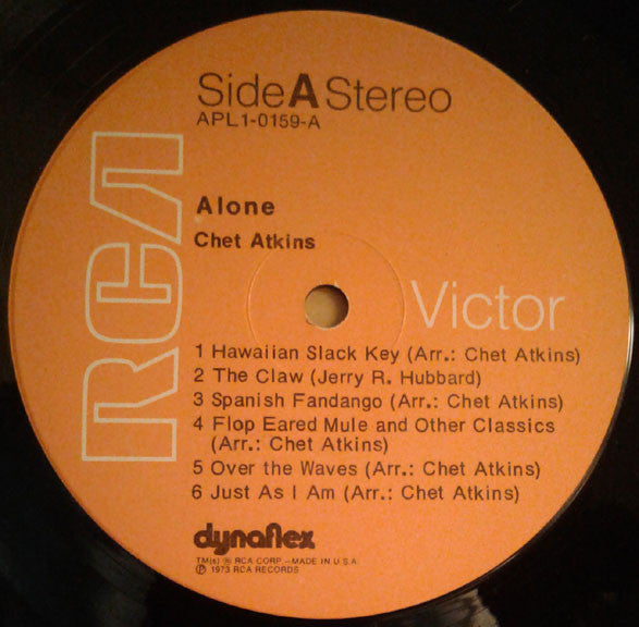 Chet Atkins : Alone (LP,Stereo)