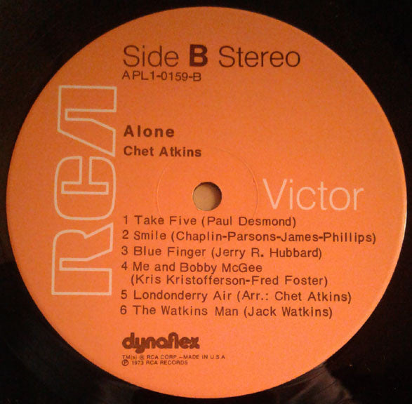 Chet Atkins : Alone (LP,Stereo)