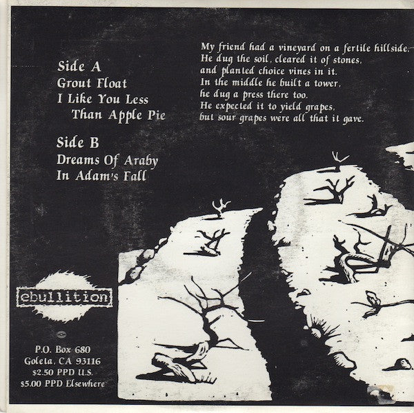 Iconoclast (2) : Groundlessness Of Belief (7",45 RPM)