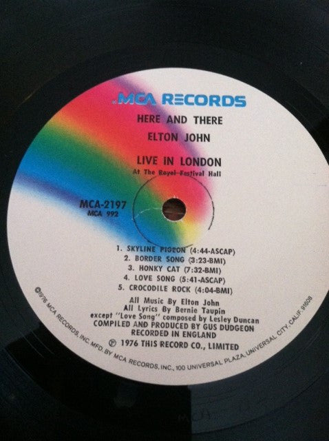 Elton John : Here And There (LP,Album)