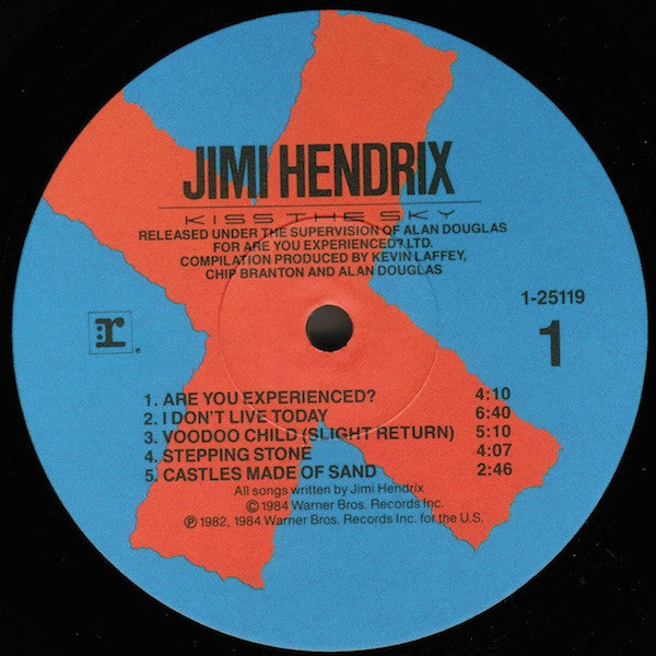 Jimi Hendrix : Kiss The Sky (LP,Compilation,Remastered,Special Edition)