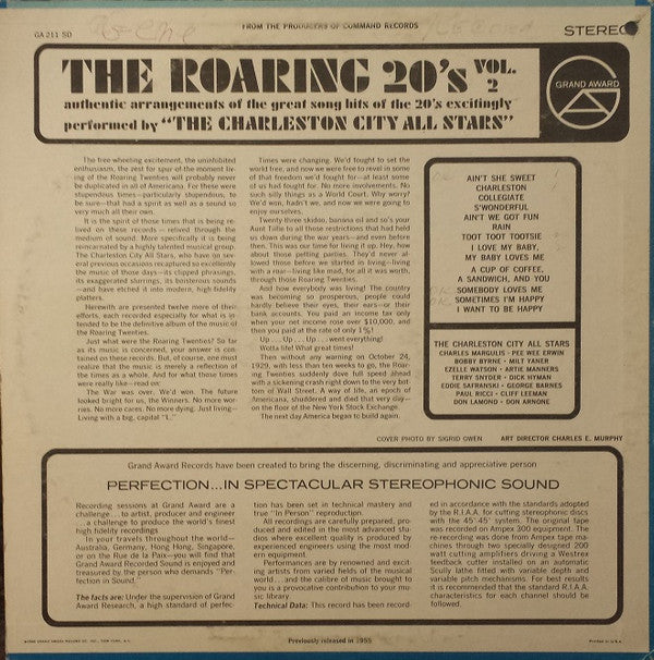 Charleston City All-Stars, The : The Roaring 20's Vol. 2 (LP,Reissue)