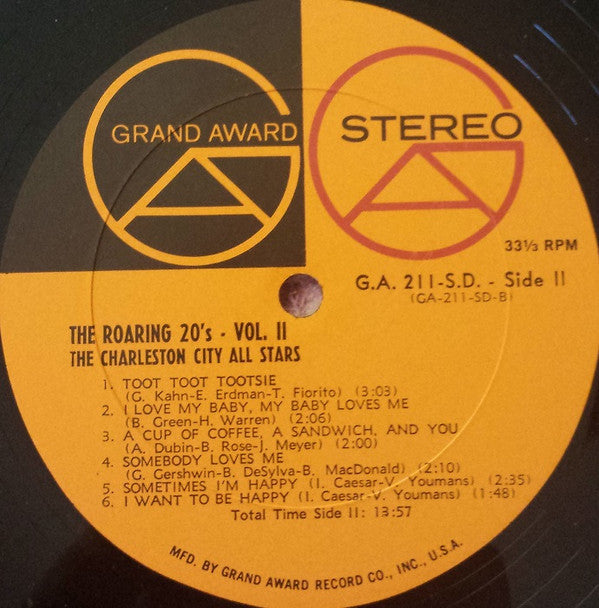 Charleston City All-Stars, The : The Roaring 20's Vol. 2 (LP,Reissue)