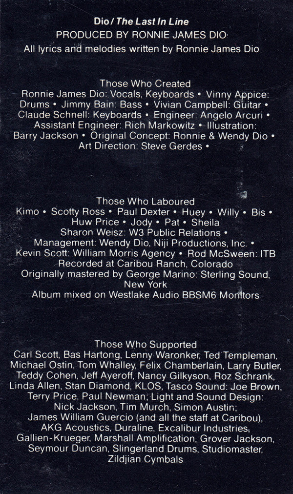 Dio (2) : The Last In Line (Album)
