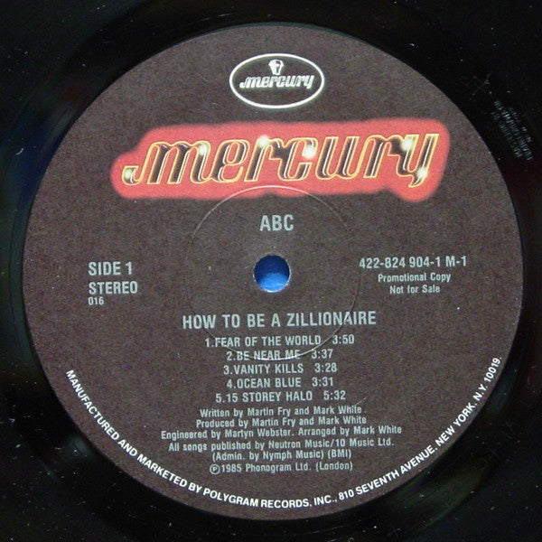 ABC : How To Be A Zillionaire! (LP,Album,Promo)
