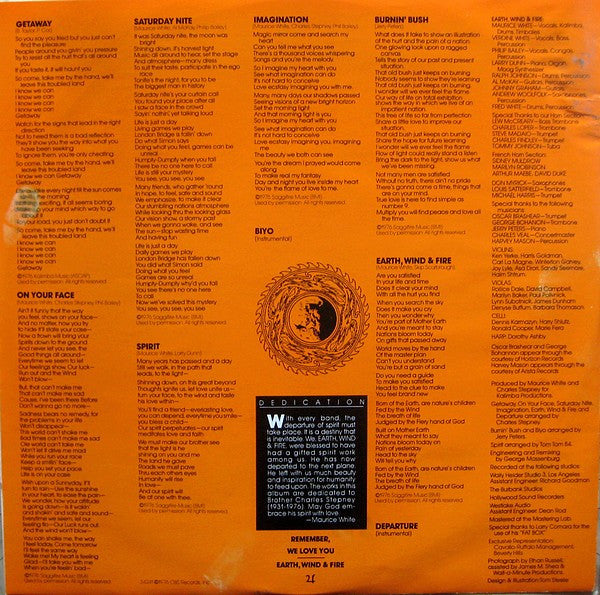 Earth, Wind & Fire : Spirit (LP,Album)