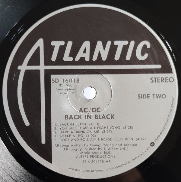 AC/DC : Back In Black (LP,Album)