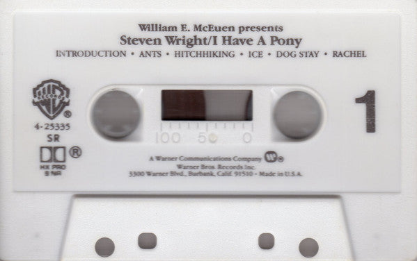 Steven Wright (2) : I Have A Pony (Album)