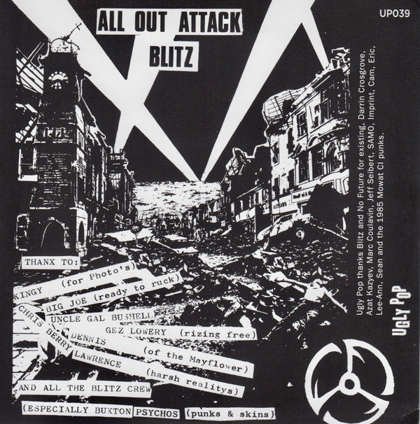 Blitz (3) : All Out Attack E.P. (7",45 RPM,EP,Reissue)