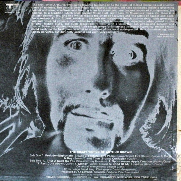 Crazy World Of Arthur Brown, The : The Crazy World Of Arthur Brown (LP,Album,Stereo)