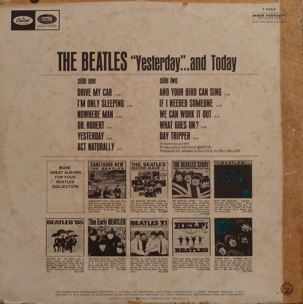 Beatles, The : Yesterday And Today (LP,Album,Compilation,Mono)