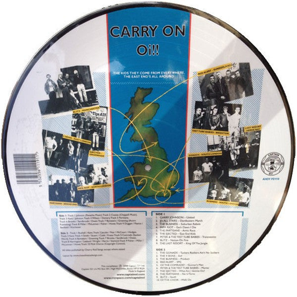 Various : Carry On Oi!! (LP,Compilation,Picture Disc,Reissue)