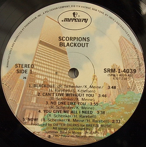 Scorpions : Blackout (LP,Album)