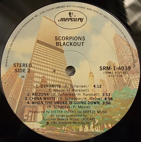 Scorpions : Blackout (LP,Album)
